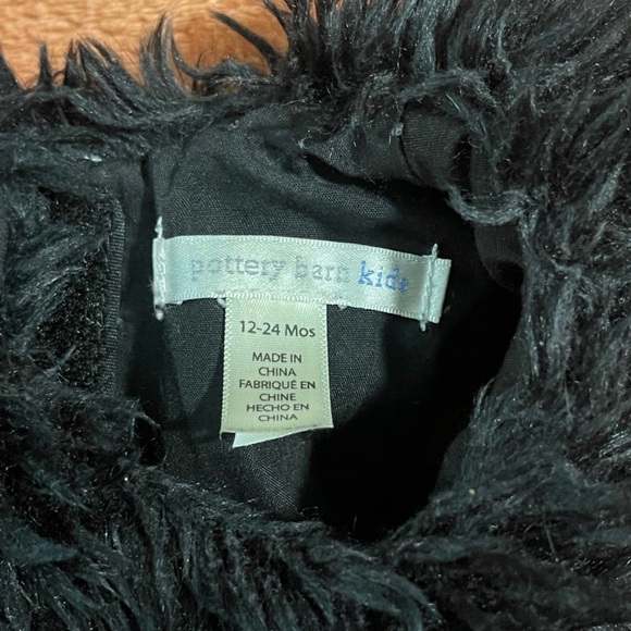 Pottery Barn Kids Furry Black Cat Costume 12-24 months - Picture 2 of 3